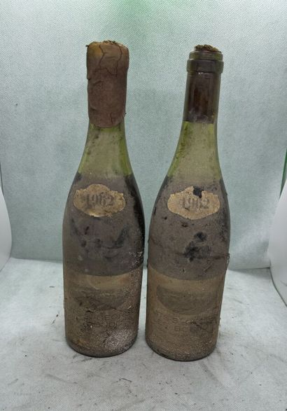 null 2 bouteilles NUITS-SAINT-GEORGES "Les Boudots 1er cru", C. Noëllat 1962 (MB,...