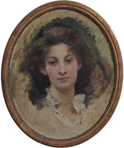 Aimé MOROT (1850 – 1913). C68. Aimé MOROT (1850 – 1913).
Portrait de sa femme, fille...