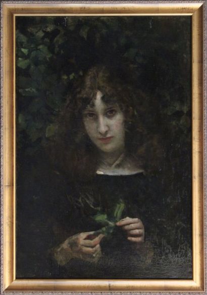 Aimé MOROT (1850 – 1913) C66. Aimé MOROT (1850 – 1913).
Portrait de sa femme, fille...