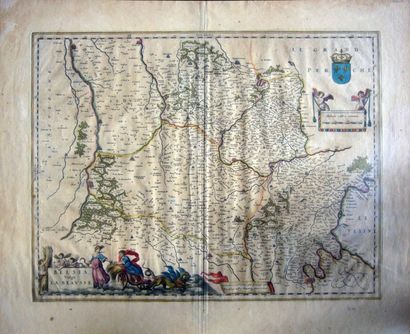 null CARTE de la BEAUCE aquarellée. Extraite d’un Atlas.
XVIIe siècle.
Haut. : 49...