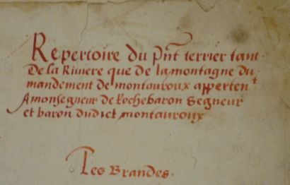 null REPERTOIRE terrien, baronnie des comtes de Polignac, Baron de Rochebaron, 1...