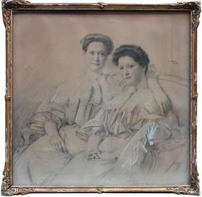 Henri ROYER (Nancy, 1869-Neuilly-sur-Seine, 1938) Deux soeurs: Marie de Dreux Brézé,...