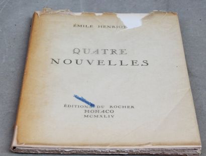 null Emile HENRIOT, quatre nouvelles, édition du Rocher, Monaco 1944; Emile HENRIOT,...