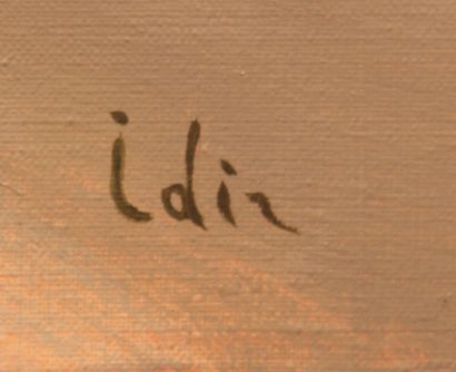 Jean-Marc IDIR  
Algasola.
Huile sur toile signée en bas à droite
Haut. : 54 cm -...