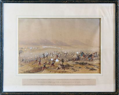 Théodore JUNG (1803 - 1865) Combat du 17 octobre 1844 livré au pied du Delta contre...
