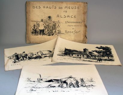 D’après RENEFER Des hauts de Meuse en Alsace.

Douze lithographies en noir (dont...