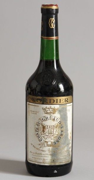 null 1 bouteille CHATEAU GRUAUD LAROSE, 2ème cru Saint Julien, 1970.