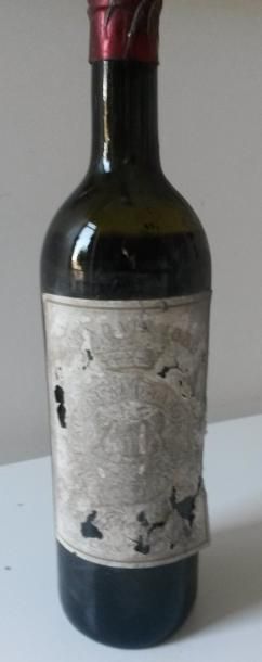 null  1 bouteille CHÂTEAU GRUAUD LAROSE, 2ème cru Saint Julien, 1889. (Niveau ba...