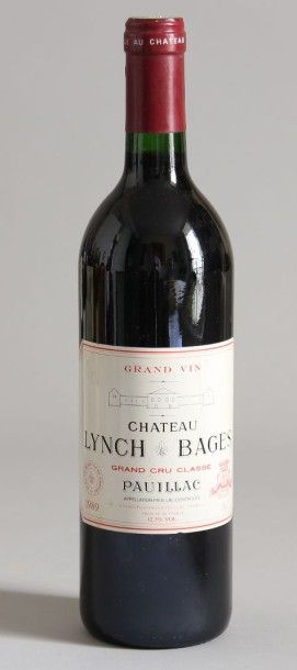 null 1 bouteille, CHÂTEAU LYNCH BAGES, 5ème cru Pauillac, 1989.