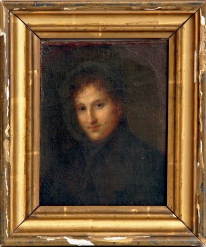 Attribué à PIERRE PAUL PRUD'HON (1758-1823) PORTRAIT D'ARMAND CARREL Huile sur toile....