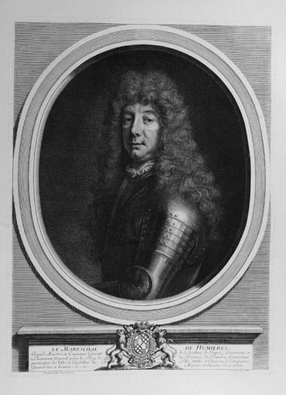 null Humi Ères (Louis de Crevant d'), maréchal de France (1628-1694), par I. Lubin,...