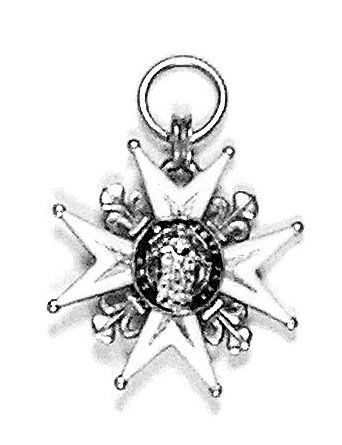 null Croix de chevalier de l'époque de la Régence (vers 1720-1730), 38 x 42 mm, or...