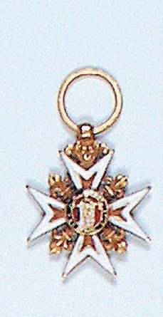 null Croix de chevalier de la Restauration, module réduit à 27 mm, or (contrôle «...