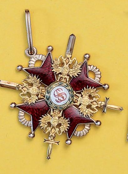 null Croix de chevalier de 2ème classe (= commandeur) à titre militaire et pour un...