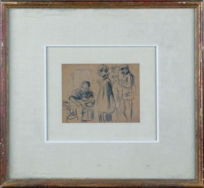Kees VAN DONGEN (1877-1968) La soupe Dessin au crayon, signé en haut à gauche et...