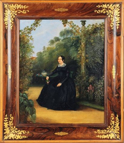 Clara ROYER, XIXe siècle 
Portrait présumé d'Augustin Rouquès et de son épouse née...