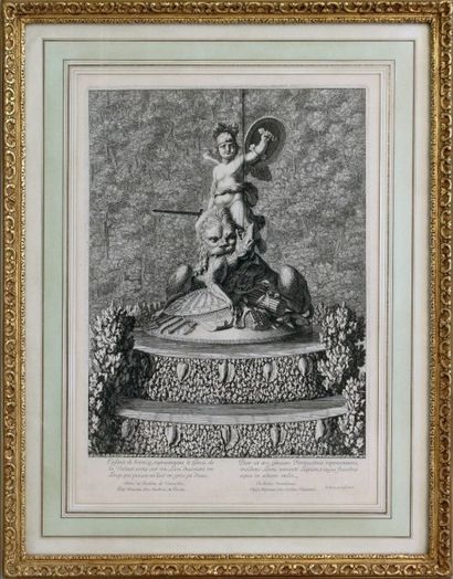Jean Lepautre (1618-1682) 
Le Génie de la Valeur
Gravure en noir, datée 1676.
Haut.:...