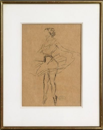 PAUL RENOUARD (1845-1924) 
Étude pour danseuses
Suite de quatre dessins au crayon...