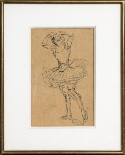 PAUL RENOUARD (1845-1924) 
Étude pour danseuses
Suite de quatre dessins au crayon...