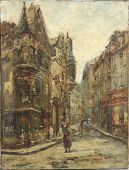 STANLEY, XXème siècle « Hôtel de Sens ».

Huile sur toile, signée et datée 1920 en...