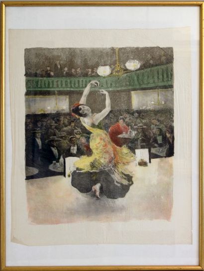 null ENSEMBLE de quatre LITHOGRAPHIES :D'après Charles LAPICQUE (1898-1988). "Les...