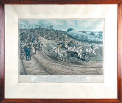 Charles HUNT (1803-1877) «Northampton Grand National Steeple Chase, 1840»
Paire de...