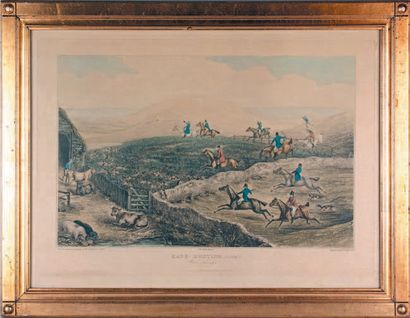 SMITH d'après ALKEN, XIXe siècle «The Cambridgeshire Stakes 1853»
Paire de lithographies...