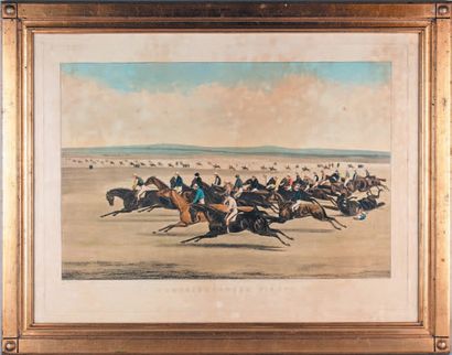 SMITH d'après ALKEN, XIXe siècle «The Cambridgeshire Stakes 1853»
Paire de lithographies...