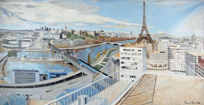 Pierre RAMEL (né en 1927) Vue de Paris
Huile sur toile, signée et datée 82 en bas...
