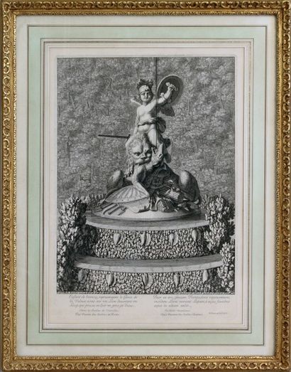 Jean Lepautre (1618-1682) 

Le Génie de la Valeur.

Gravure en noir, datée 1676.

Haut....