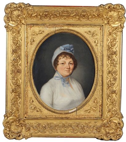 Ecole FRANCAISE du début du XIXème siècle 

Portrait de Madame Jardin.

Huile sur...