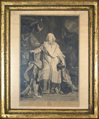 Pierre DREVET (Lyon 1663 - Paris 1738) d'après Hyacinthe RIGAUD Jacobus Benignus...