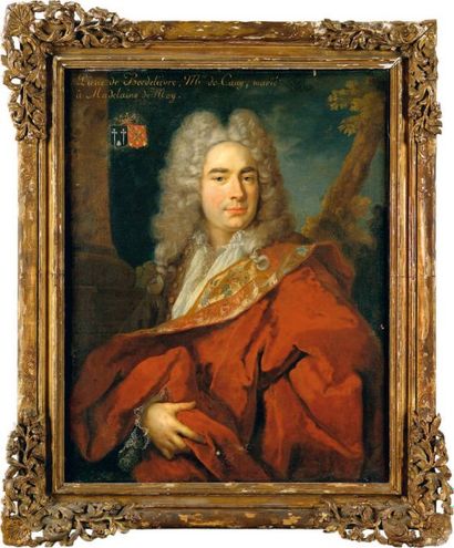 Attribué à Nicolas de LARGILLIERRE (Paris 1656-1746) PIERRE DE BECDELIÈVRE, MARQUIS...
