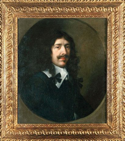 ÉCOLE FRANCAISE du XVIIe siècle attribué à Sébastien BOURDON Portrait d'un gentilhomme...