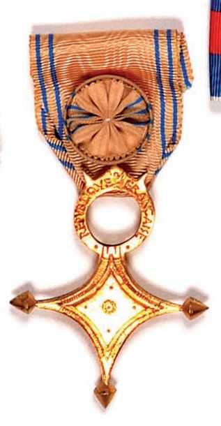 ORDRES DE MÉRITE - Ordre du Mérite Saharien (1958-1963) Insigne d'officier, 50 mm,...