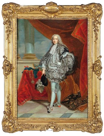 ÉCOLE FRANÇAISE du XVIIIe siècle Portrait du duc de GesVres, gouverneur de Paris...