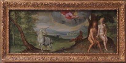 null École flamande du XVIIème siècle, atelier de BRUEGHEL 
Adam et Eve
Suite de...