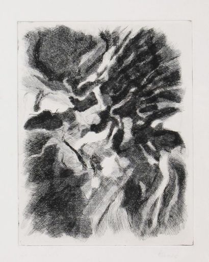 Chafik ABBOUD (1926-2004) Composition en noir
Lithographie. Épreuve d'artiste, signée...