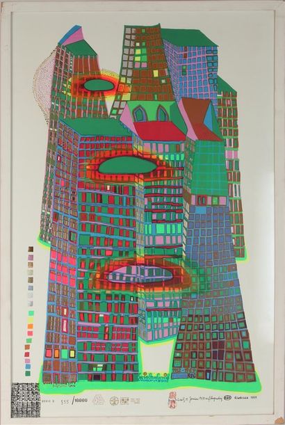 null FRIEDENSREICH HUNDERTWASSER 
"Good Morning City - Bleending Town (series Q)"...