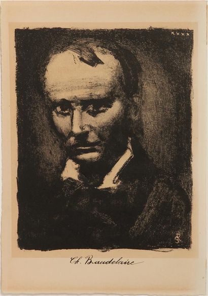 null Georges ROUAULT (1871 - 1958)
Portrait de Charles Baudelaire. 1926
Lithographie...