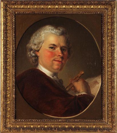 ATTRIBUÉE À ANNA DOROTHÉ THERBUSCH (1721-1782)
Portrait...