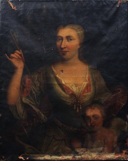 null ÉCOLE ALLEMANDE DE LA FIN DU XVIIe - DÉBUT DU XVIIIe SIÈCLE
Portrait de femme...