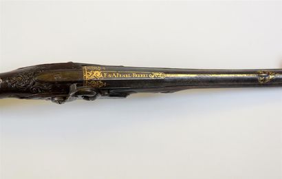 null Grand pistolet d'Arçon du XVIIIème siècle, transformé à percussion, canon (26,5...