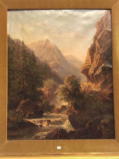 null ÉLISABETH COLLIN FORT-SIMÉON (active au milieu du XIXe siècle)
Paysages de montagne...