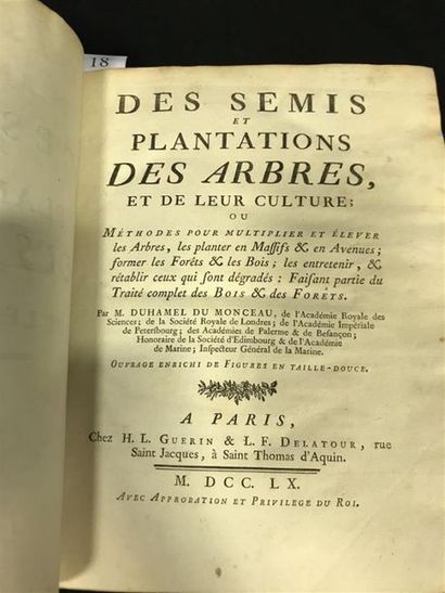 null [ARBORICULTURE]. DUHAMEL du MONCEAU (Henri Louis). Des Semis et plantations...