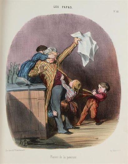 null [DAUMIER (Honoré) & alii - CARICATURES]. Paris, Chez Aubert & Cie, s. d. [1845...