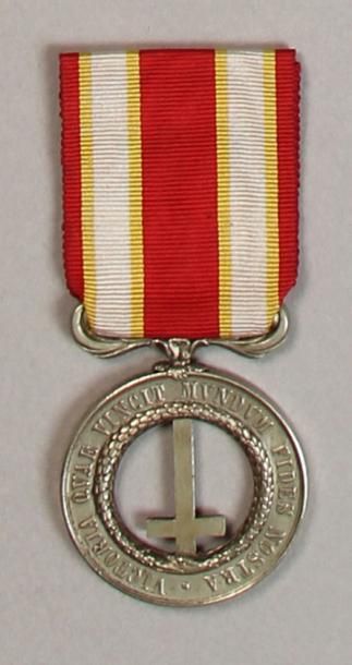 null Médaille de Castelfidardo (1860), 39 mm, modèle pour la troupe en maillechort,...