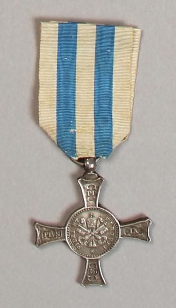null Croix de Mentana (1867), 41 mm, modèle pour la troupe et les sous-officiers...