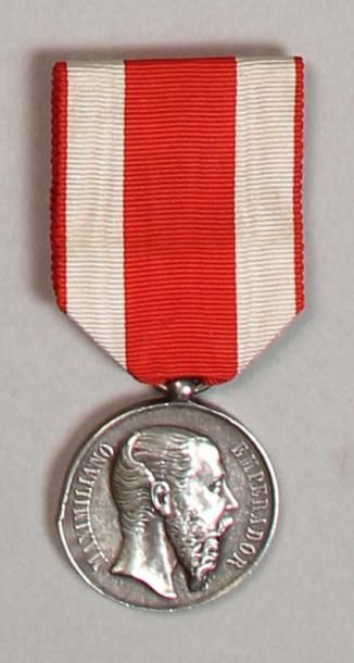 null Médaille du Mérite Militaire (1863), classe d'argent, sans signature, effigie...