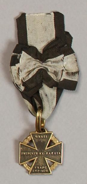 null Croix de l'Armée, «Kanonkreuz» (1804), 27 mm, bronze doré et patiné (provenant...